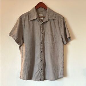 Men's Tan Short Sleeve Shirt